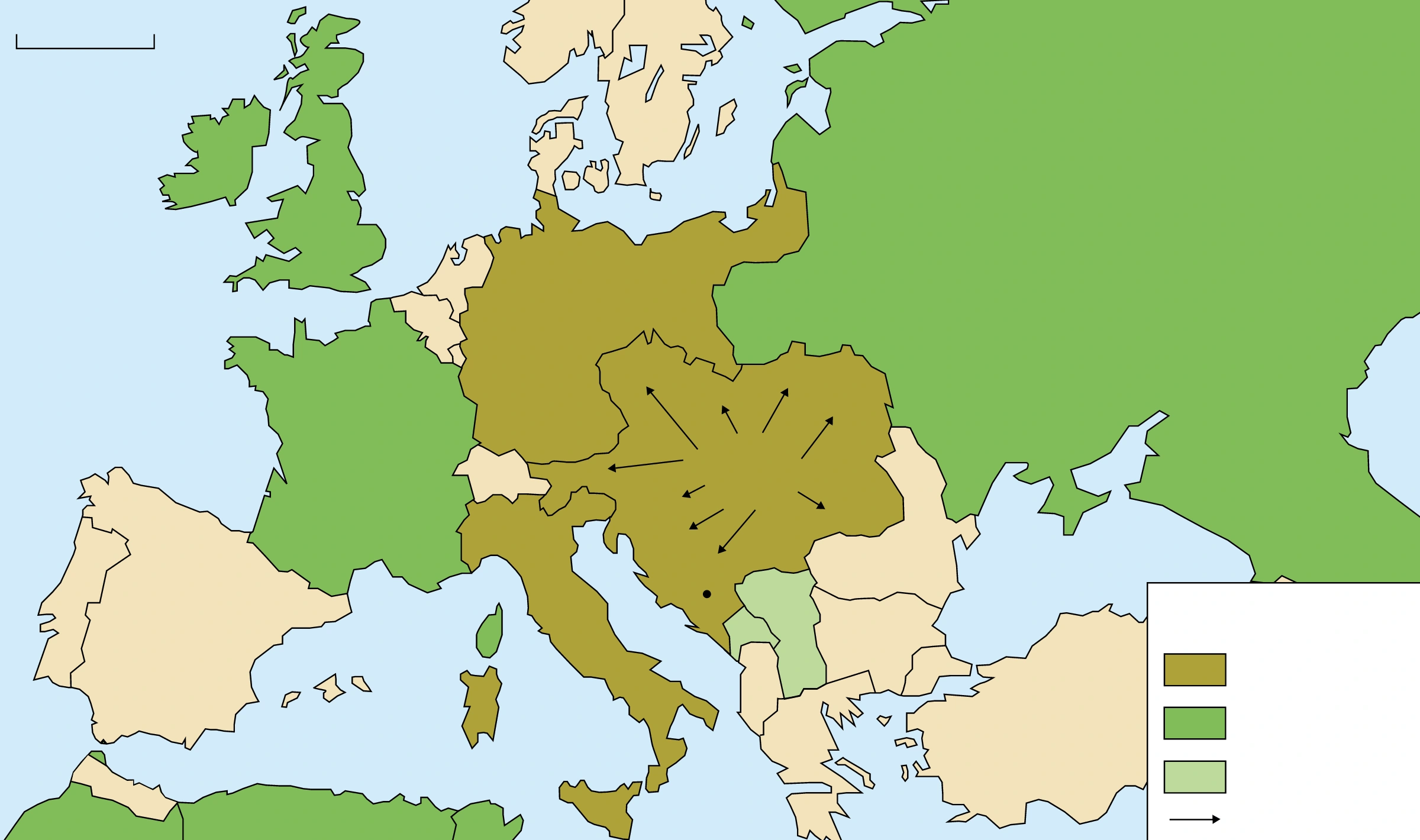Europe’s alliances in 1914: historical background to European international relations. Distinguish these blocs from modern EU and NATO membership.
