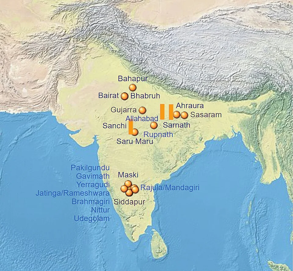 Illustrative reference to Ashoka’s Minor Rock Edicts and Minor Pillar Edicts.