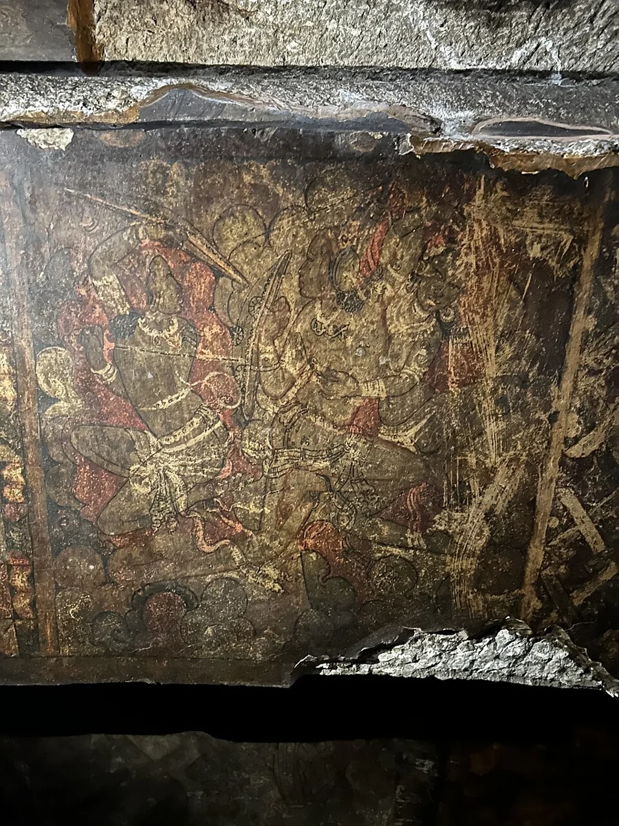 Ellora mural attributed in the supplied metadata to the Rashtrakuta period.