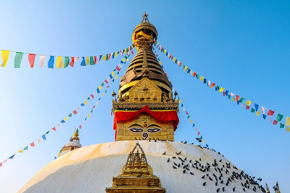 Swayambhunath, Nepal: a comparative example for studying the Buddhist stupa tradition.