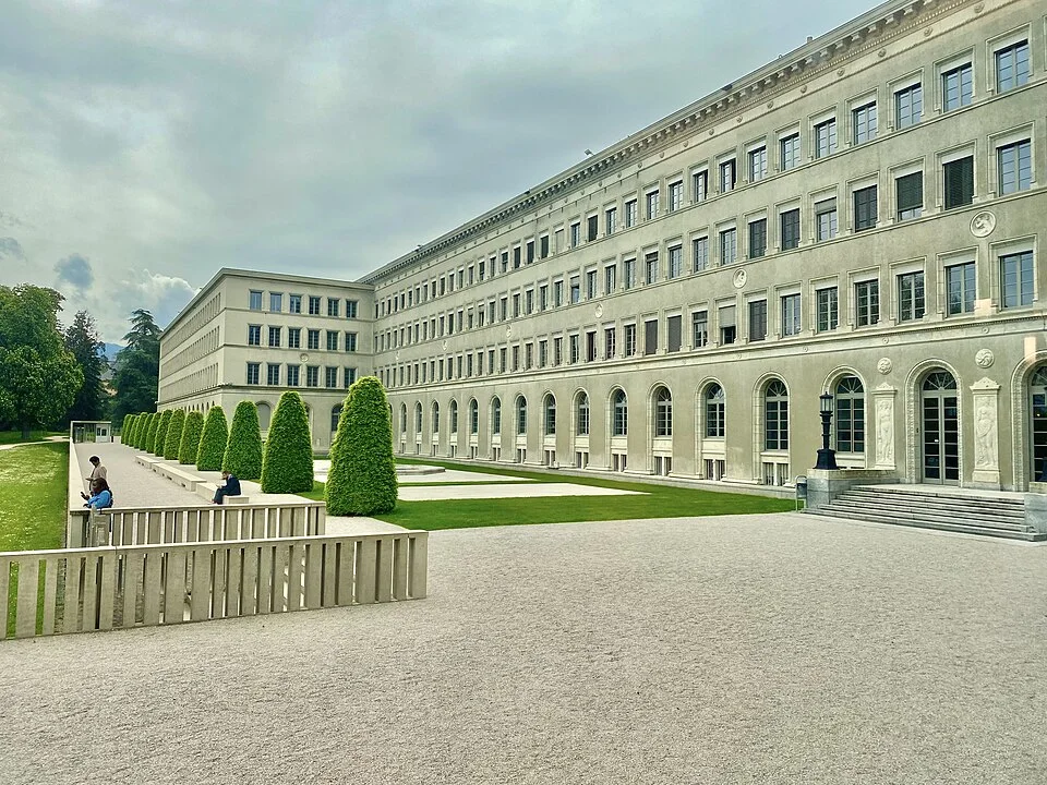 Centre William Rappard in Geneva, Switzerland, headquarters of the WTO.